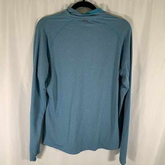 Livestrong Nike Jacket Women's Large Blue 1/4 Zip Long Sleeve Turtleneck - Picture 5 of 13